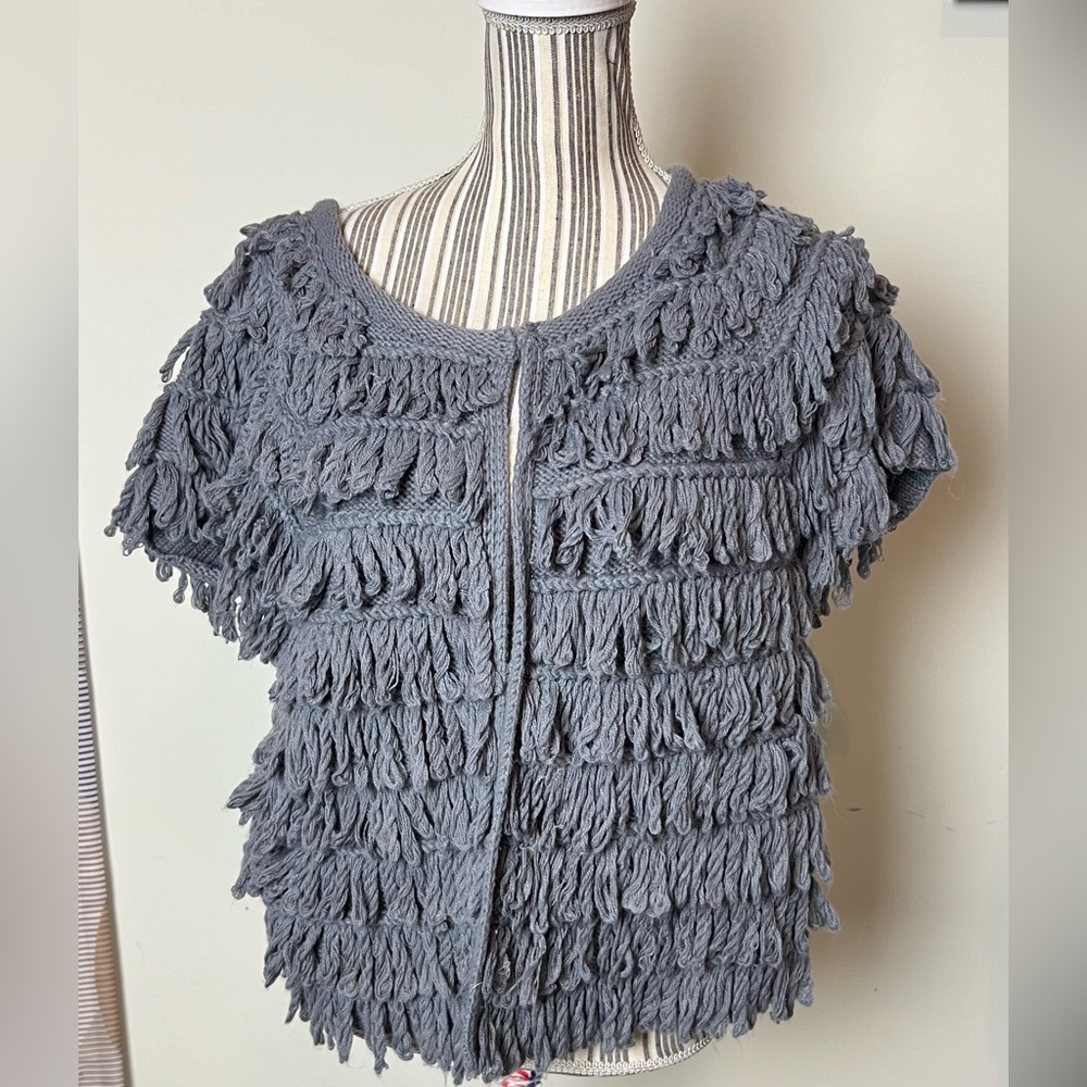 Ann loft fringe boho cardigan Sz XL